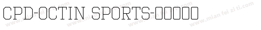 CPD-Octin Sports字体转换